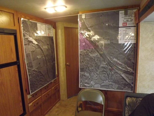 Operations with posted area maps